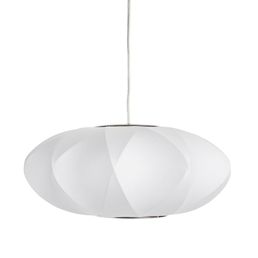 Lampa wisząca silk x-shape biała 40 cm
