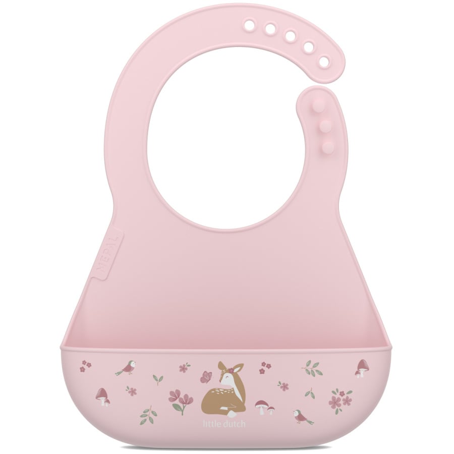 śliniak silikonowy z kieszonką mio fairy garden 108034565406