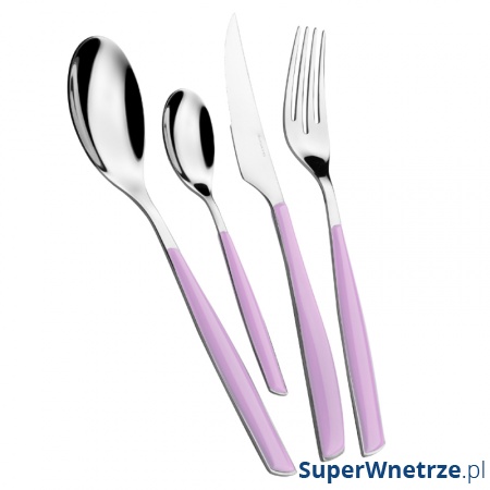 Zestaw sztućców 24 cz. Casa Bugatti Glamour liliowy