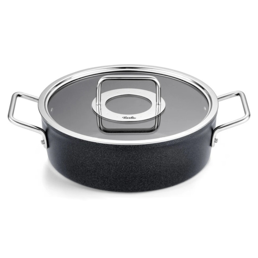 Fissler - adamant® - garnek niski ze szklaną pokrywą - 3,1 l - 24 cm