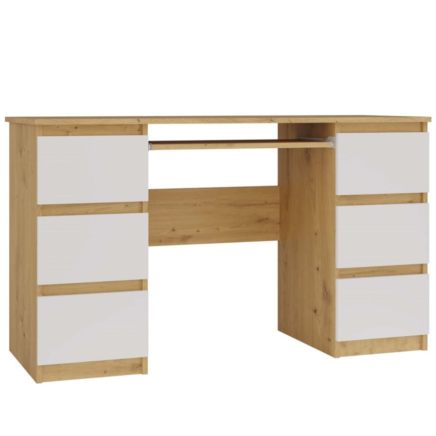 Biurko Kuba KUBA DĄB ARTISAN BIEL