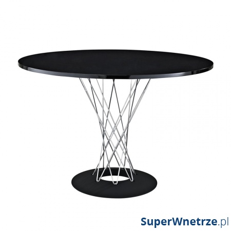Stół okrągły do jadalni 100cm D2 Cyklon czarny