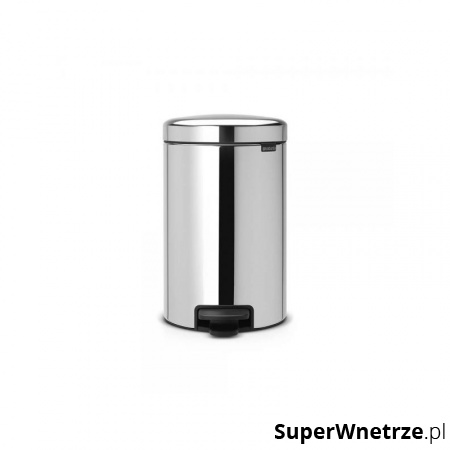 Kosz na śmieci kuchenny pedałowy 12l NewIcon stal polerowana