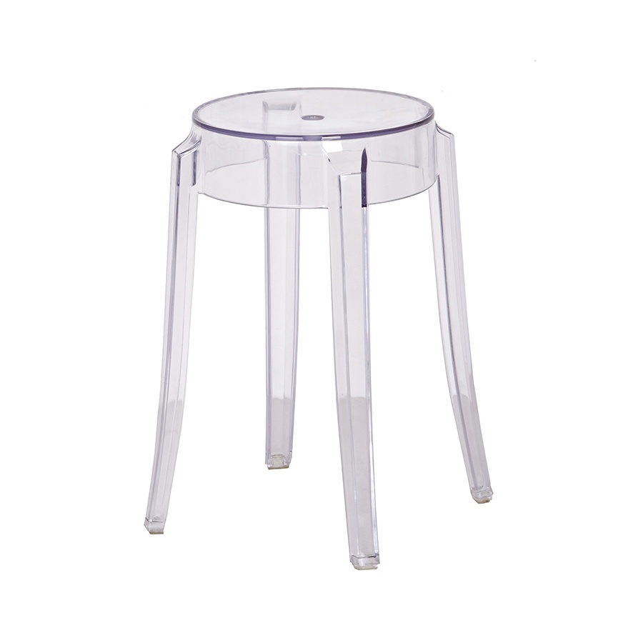 Krzesło barowe 45,5x29cm King Home Charles przezroczyste