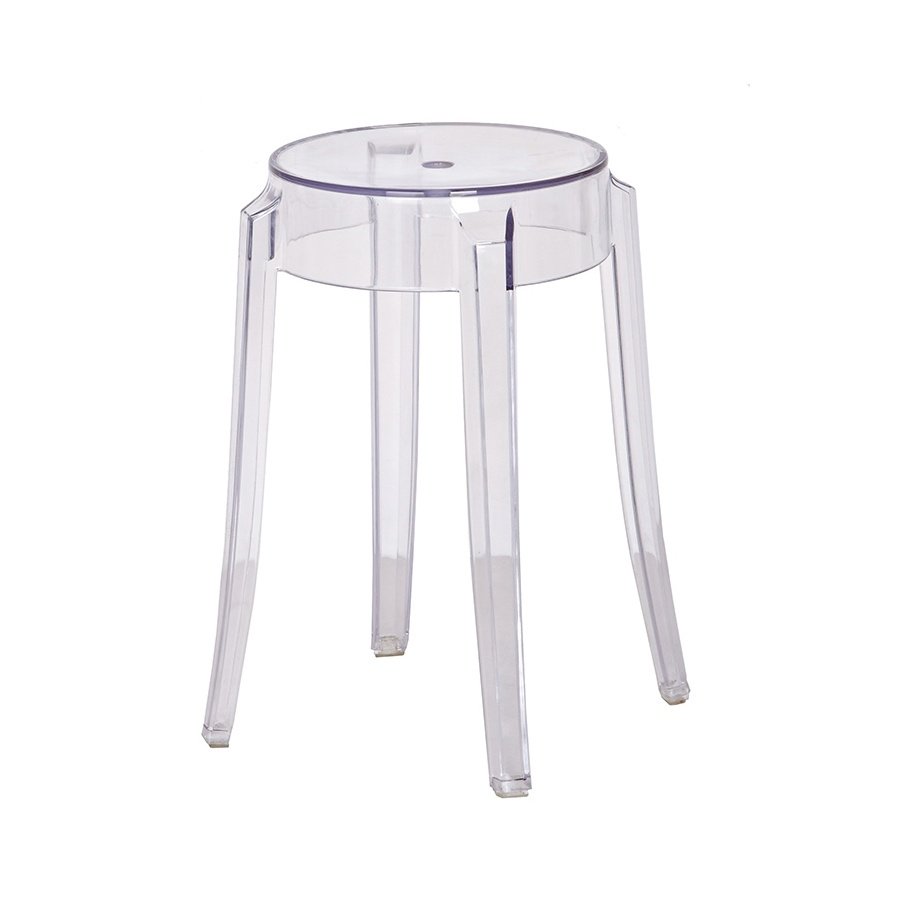 Krzesło barowe 45,5x29cm King Home Charles przezroczyste