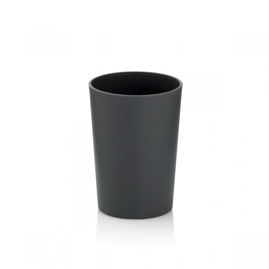 kubek łazienkowy, śred. 8 x 11 cm, szary