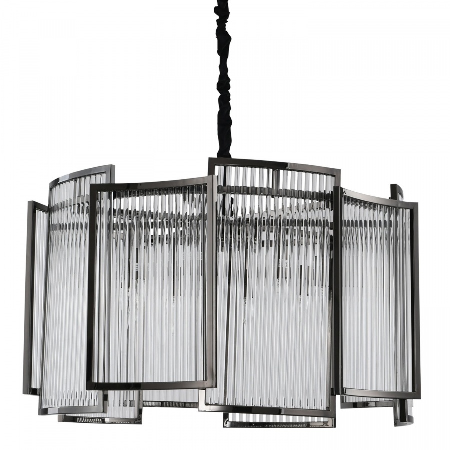 Lampa wisząca imperio czarna 80 cm