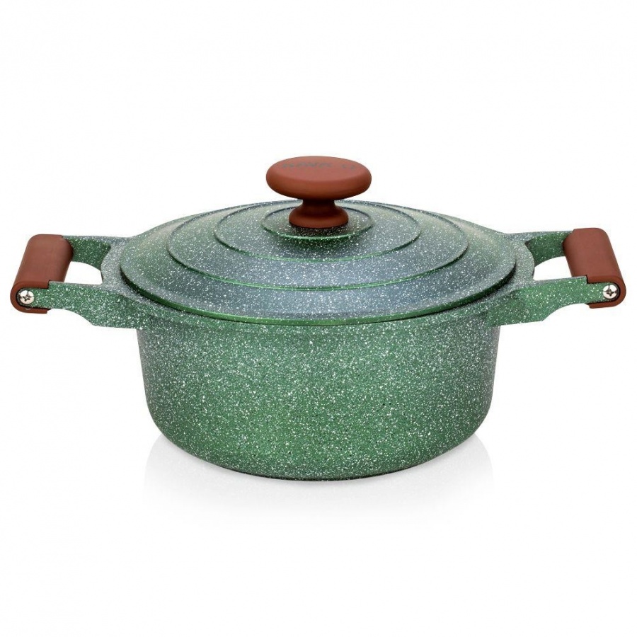 Garnek granitowy z pokrywką omega 24 cm 4,4 l