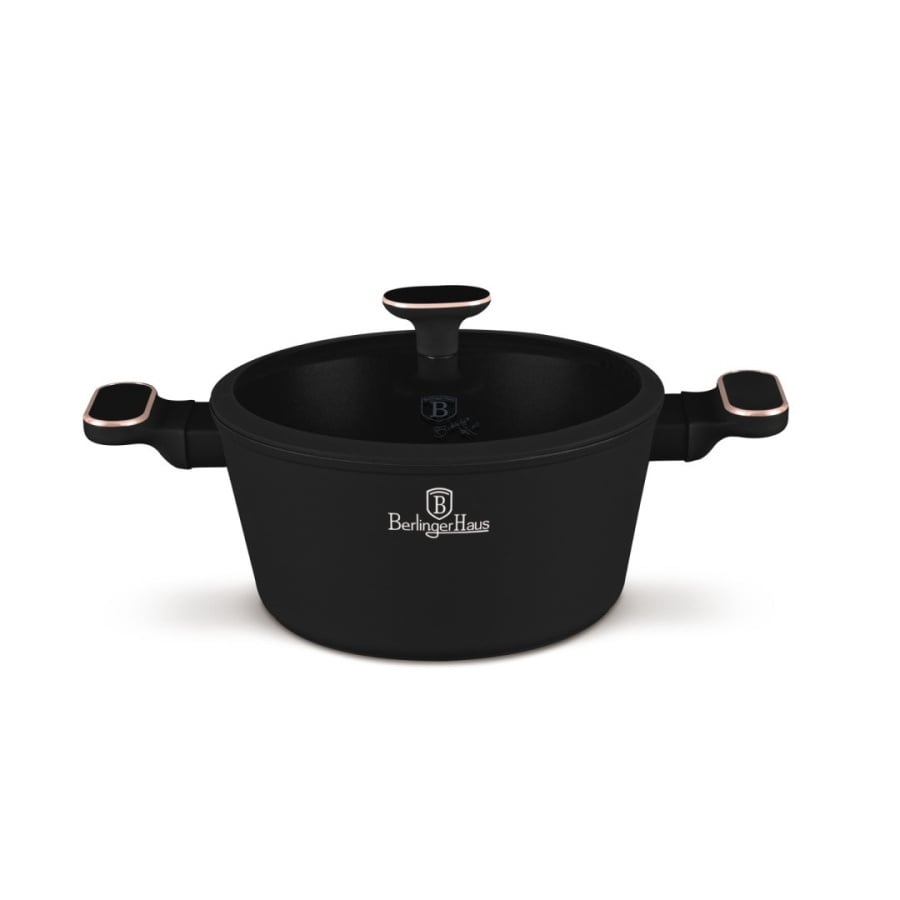 Garnek z pokrywką 24cm BerlingerHaus BH- 8358 | Black Rose Collection