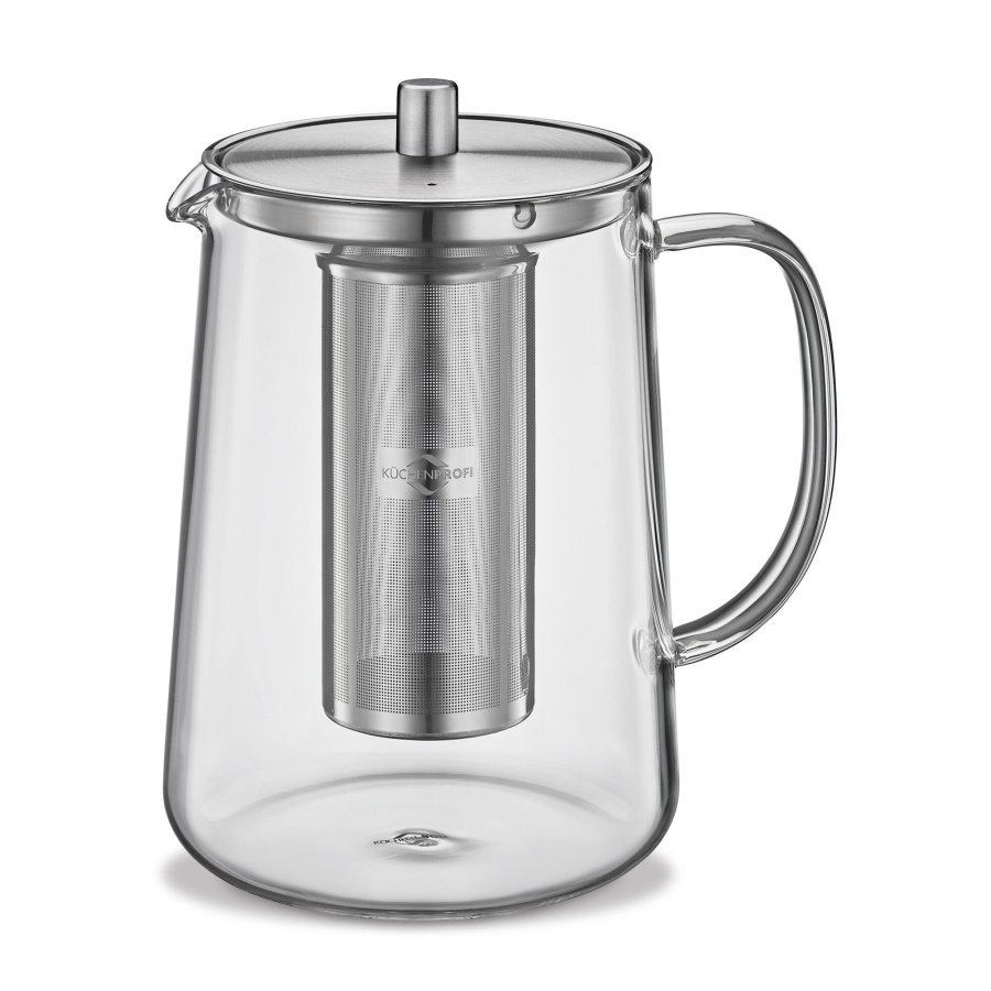 Dzbanek do herbaty z zaparzaczem, szkło borokrzemowe/stal nierdzewna, 1,2 l
