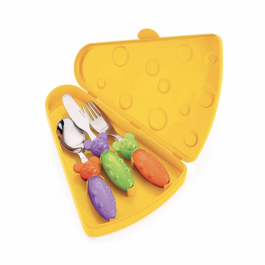 3-częściowy mini zestaw sztućców z etui tip top tap