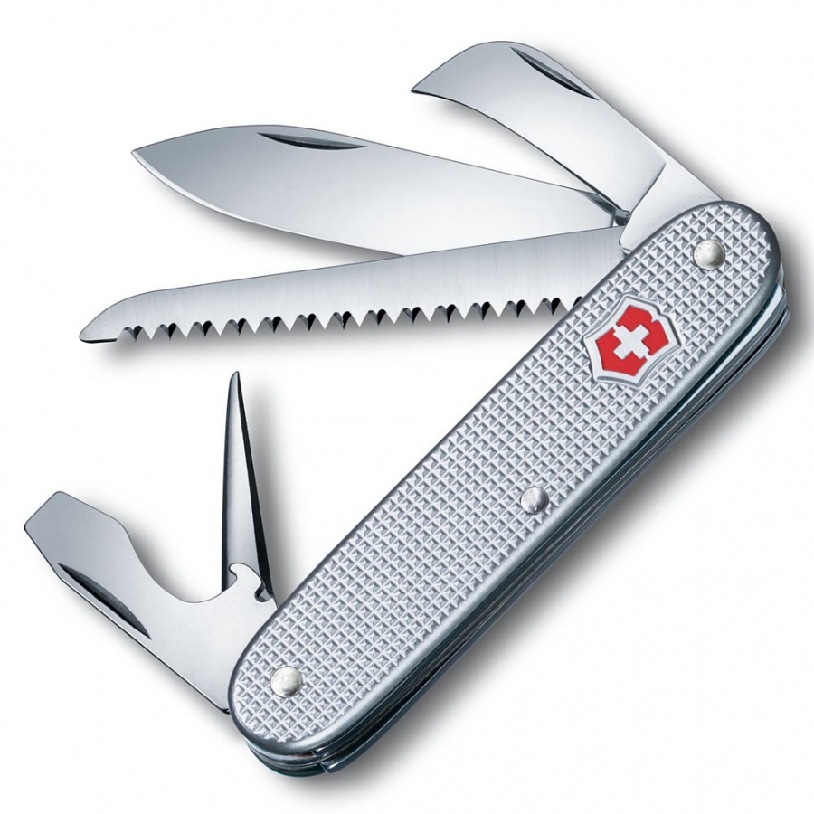 VICTORINOX - Scyzoryk Swiss Army 7 - Srebrny Alox