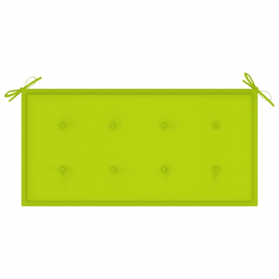 Poduszka na ławkę ogrodową, jasnozielona, 100x50x4 cm, tkanina