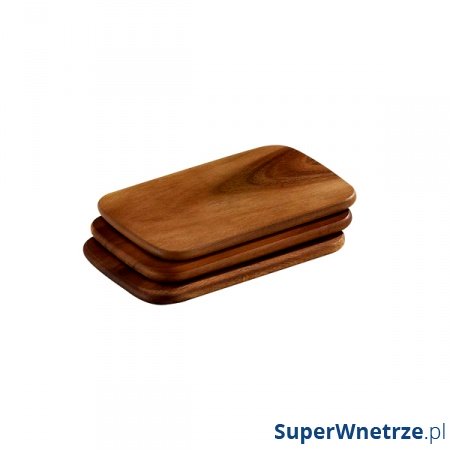 Talerze śniadaniowe 3 szt. Zassenhaus ciemne