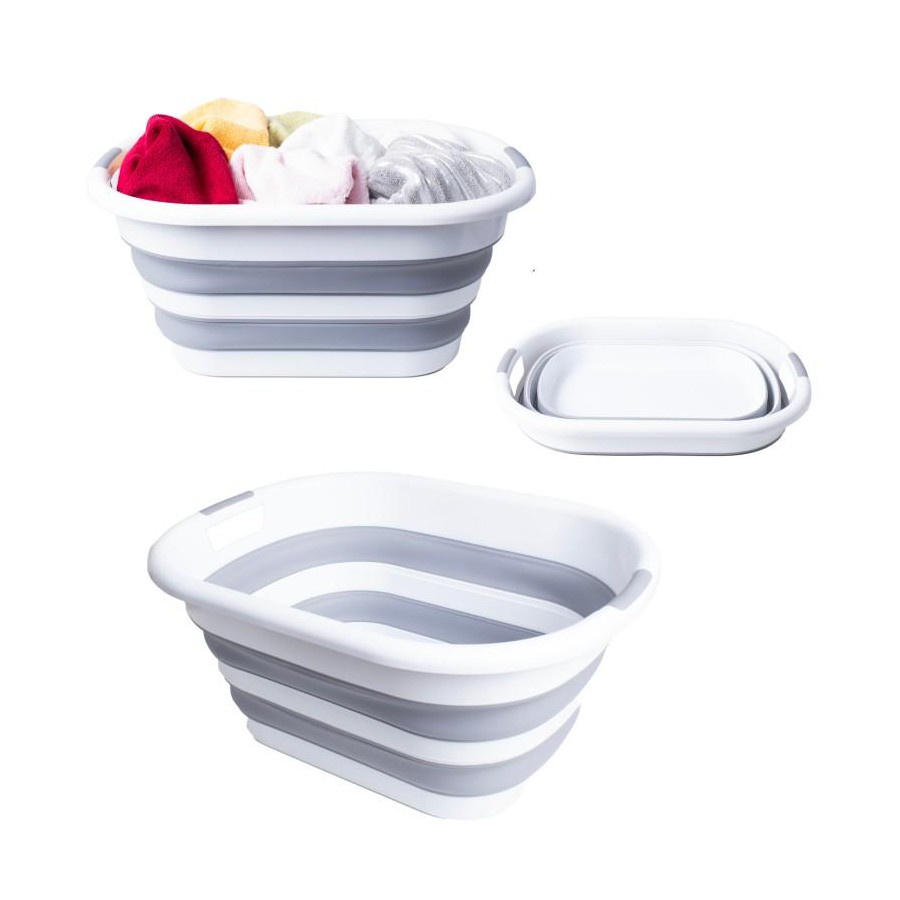 Kosz na pranie miska składana silikonowa 40l duża - yoka