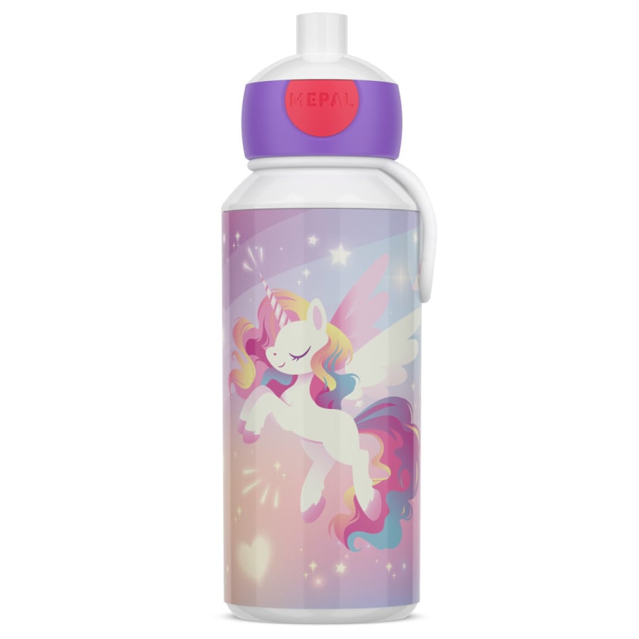 Butelka dla dzieci pop-up campus 400 ml unicorn glow 107410065411