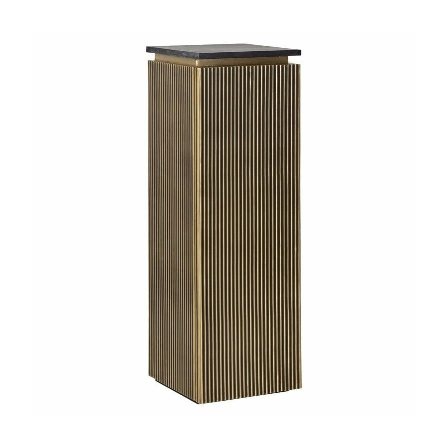 Richmond wysoki stolik / szafka ironville - marmur, metal, mdf, sklejka brzozowa