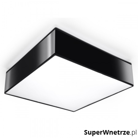 Plafon 35x35cm Sollux Lighting Horus czarny