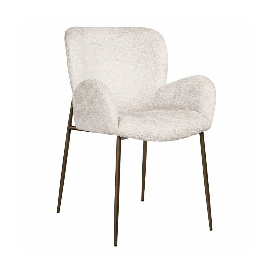 Richmond krzesło amber jasnobeżowe - trudnopalne