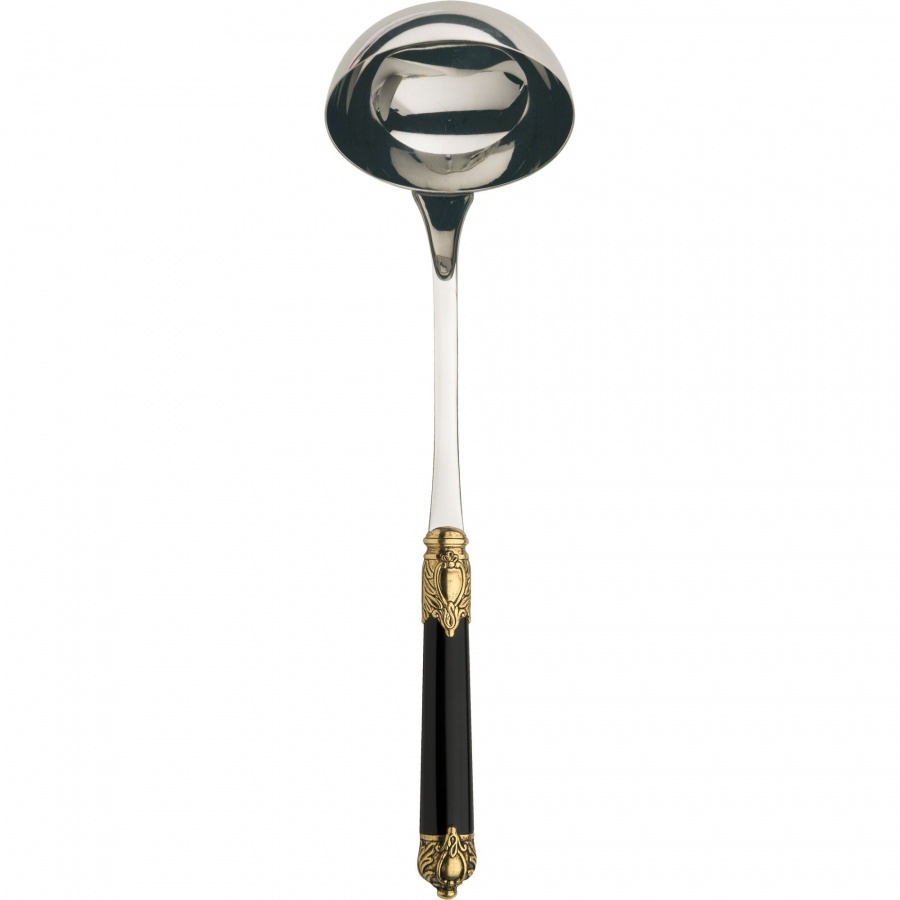 Rinascimento gold black łyżka wazowa
