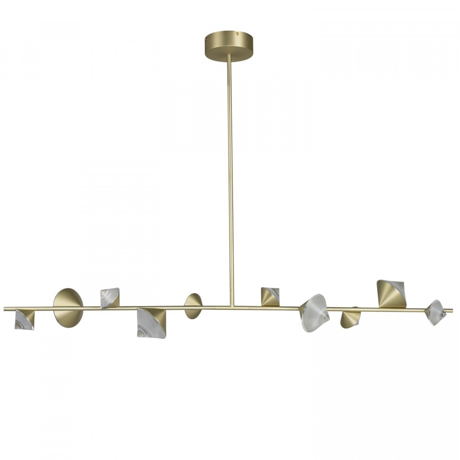 Lampa wisząca cone led złota 130 cm