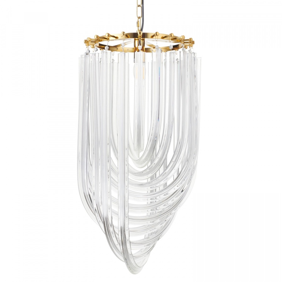 Lampa wisząca wave złota 60 cm