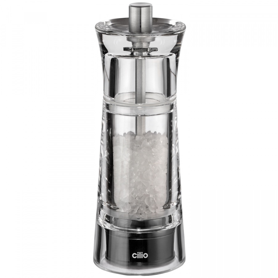 młynek do soli, 14 cm, przezroczysty