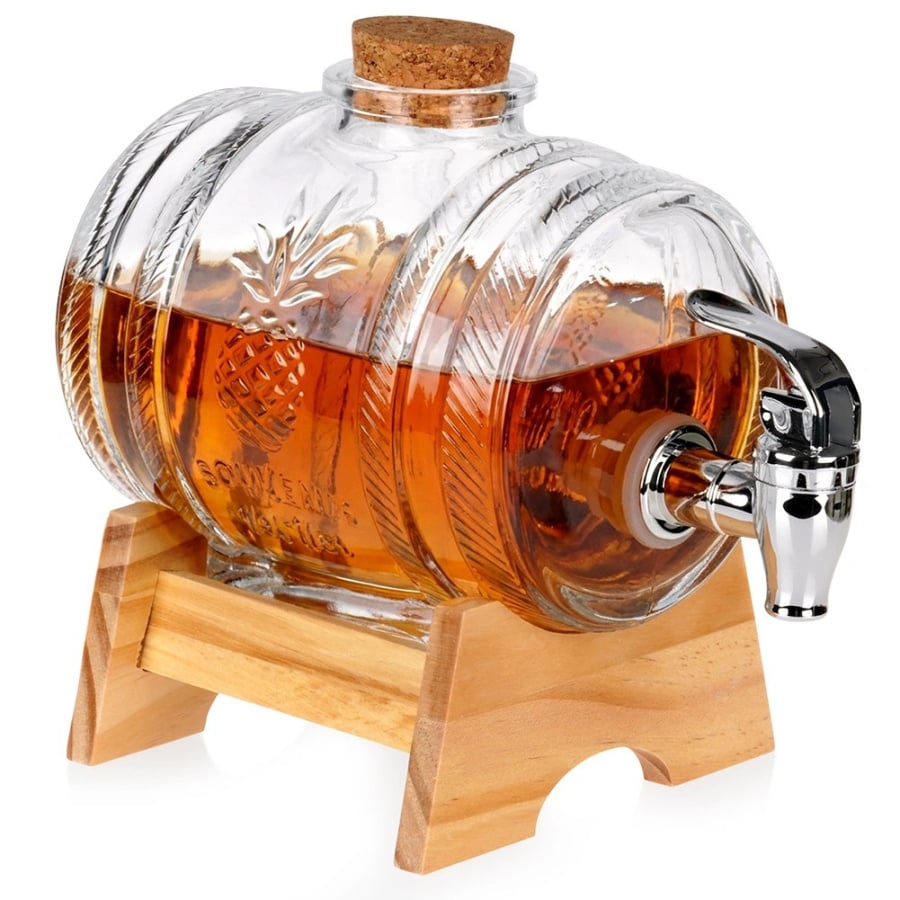 Słój do napojów z kranikiem i stojakiem 1 l