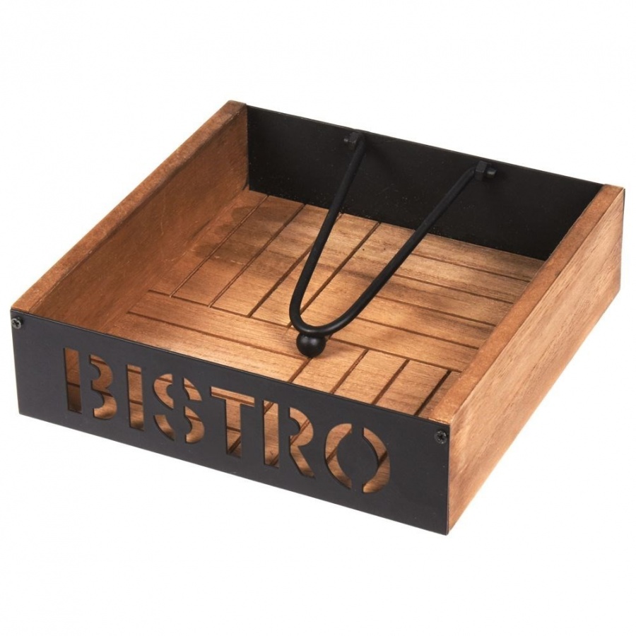 Serwetnik z dociskiem bistro 18x18 cm