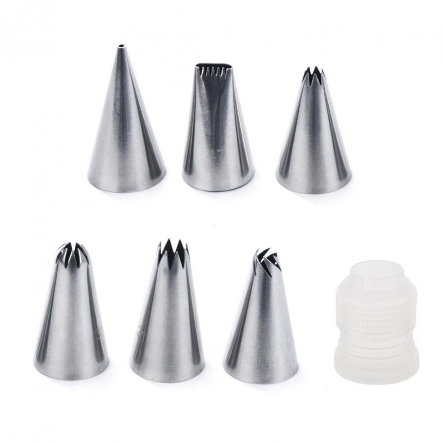 Tylki, końcówki do dekoracji, 6x + adapter