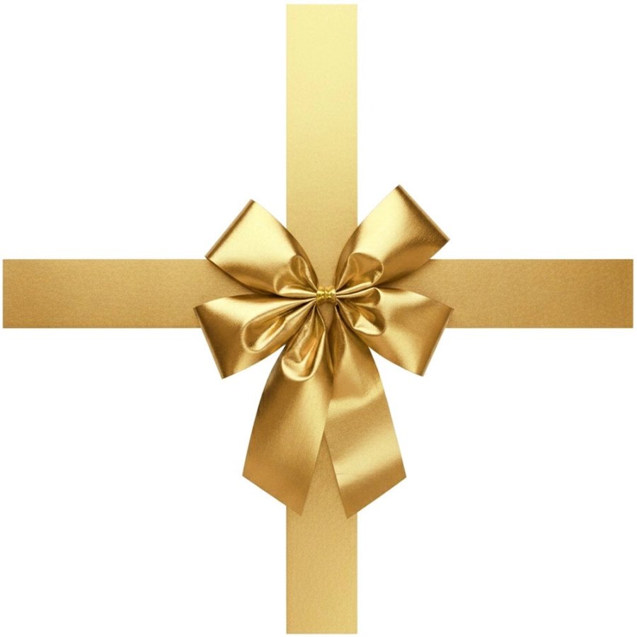 Kokarda dekoracyjna na drzwi złota 33x42 cm