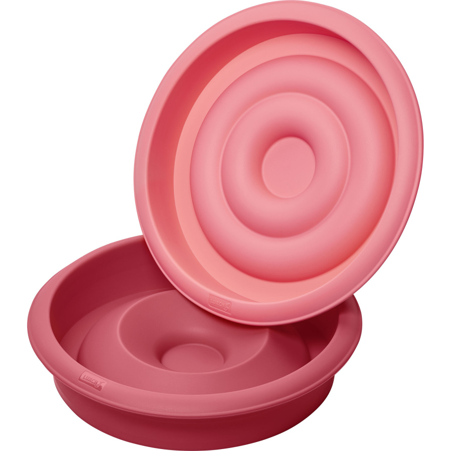 Forma na tort z sercem, 2 el., silikon, śred. 21 cm