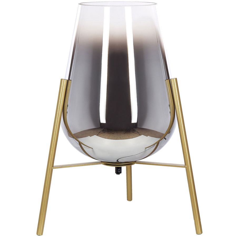 Lampa stołowa mena metal złoty