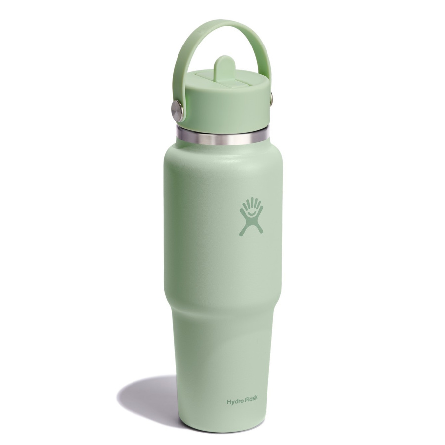 Hf-butelka 32oz wide flex straw travel bottle aloe