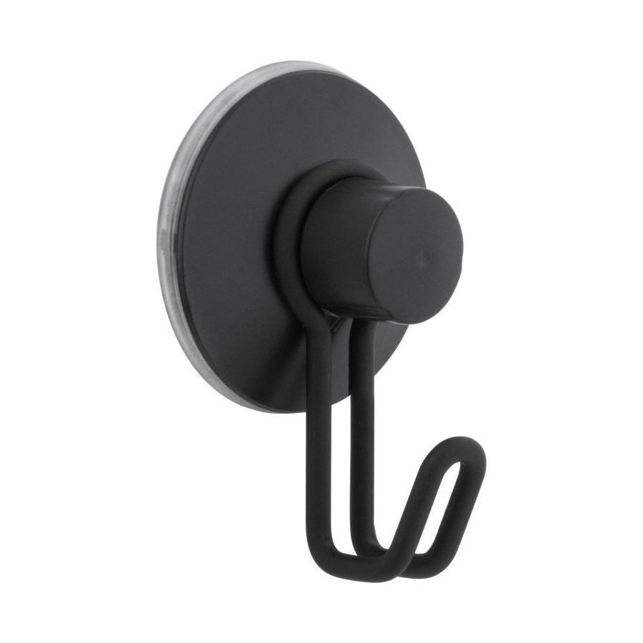 Wieszak haczyk łazienkowy na przyssawkę czarny mat - yoka