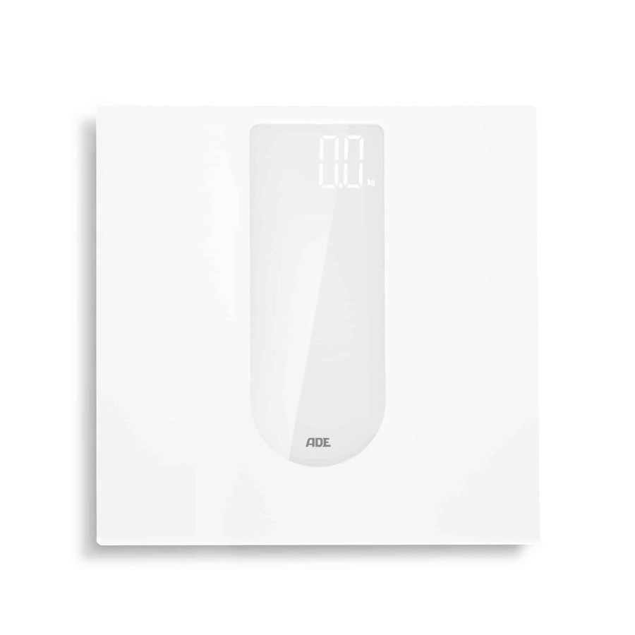 Waga łazienkowa, do 180 kg, 30,5 x 30,5 cm, biała