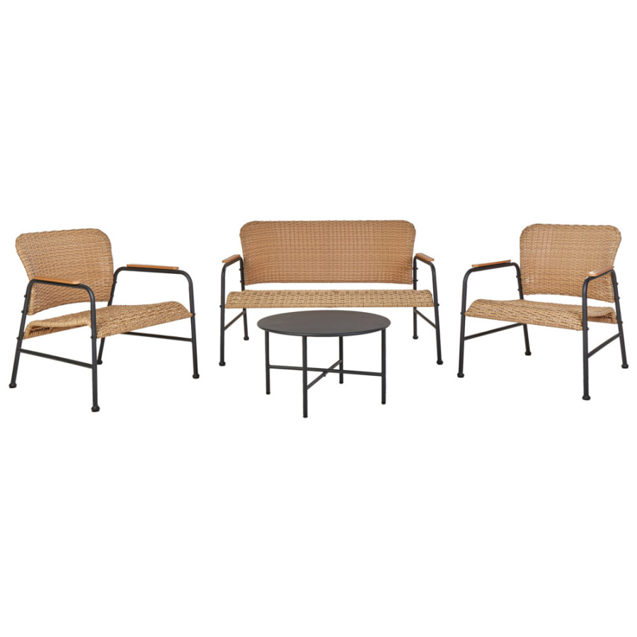 Zestaw ogrodowy ofanto technorattan naturalny