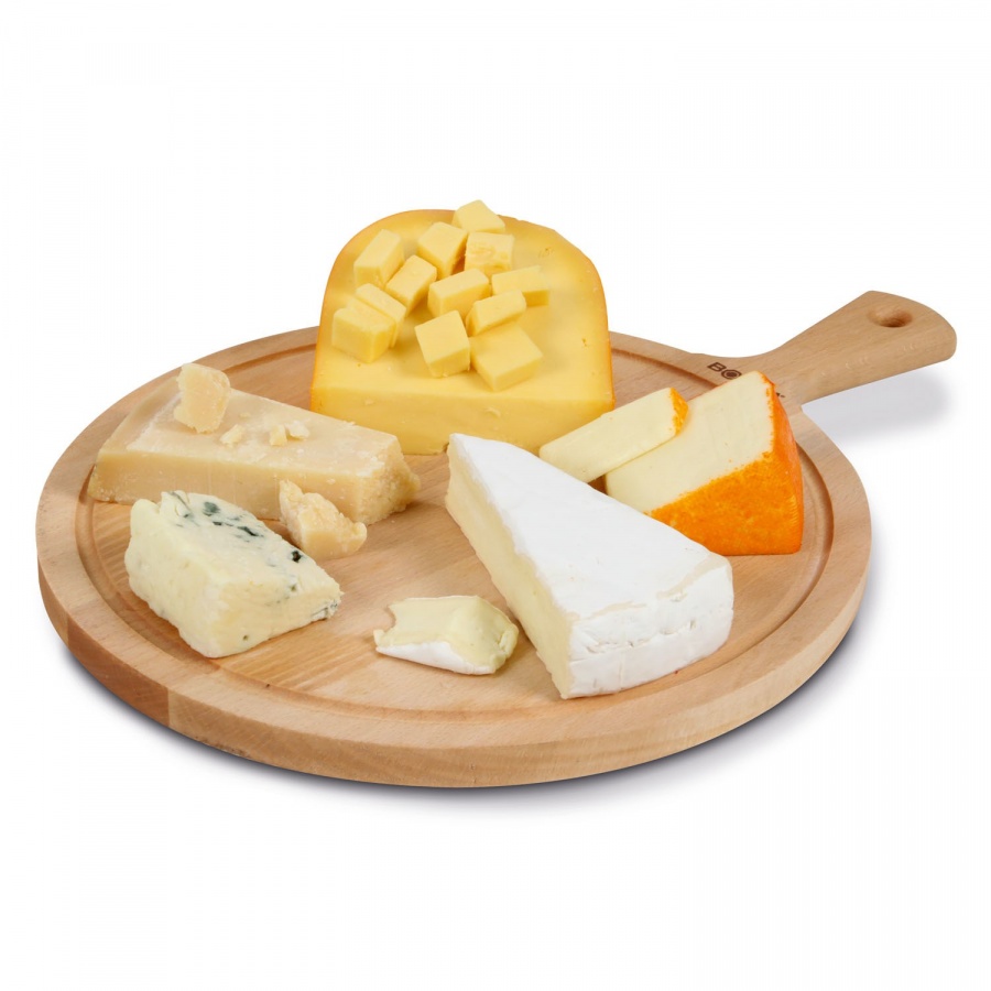 Deska do serwowania okrągła Amigo L buk