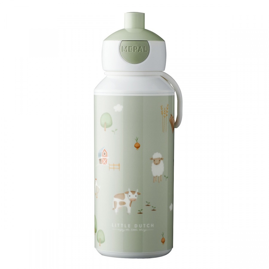Bidon dla dzieci pop-up campus 400ml little farm 107410065399