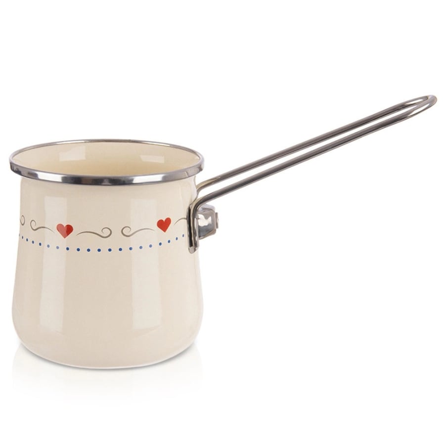 Tygielek do kawy emaliowany kremowy tonca 600 ml