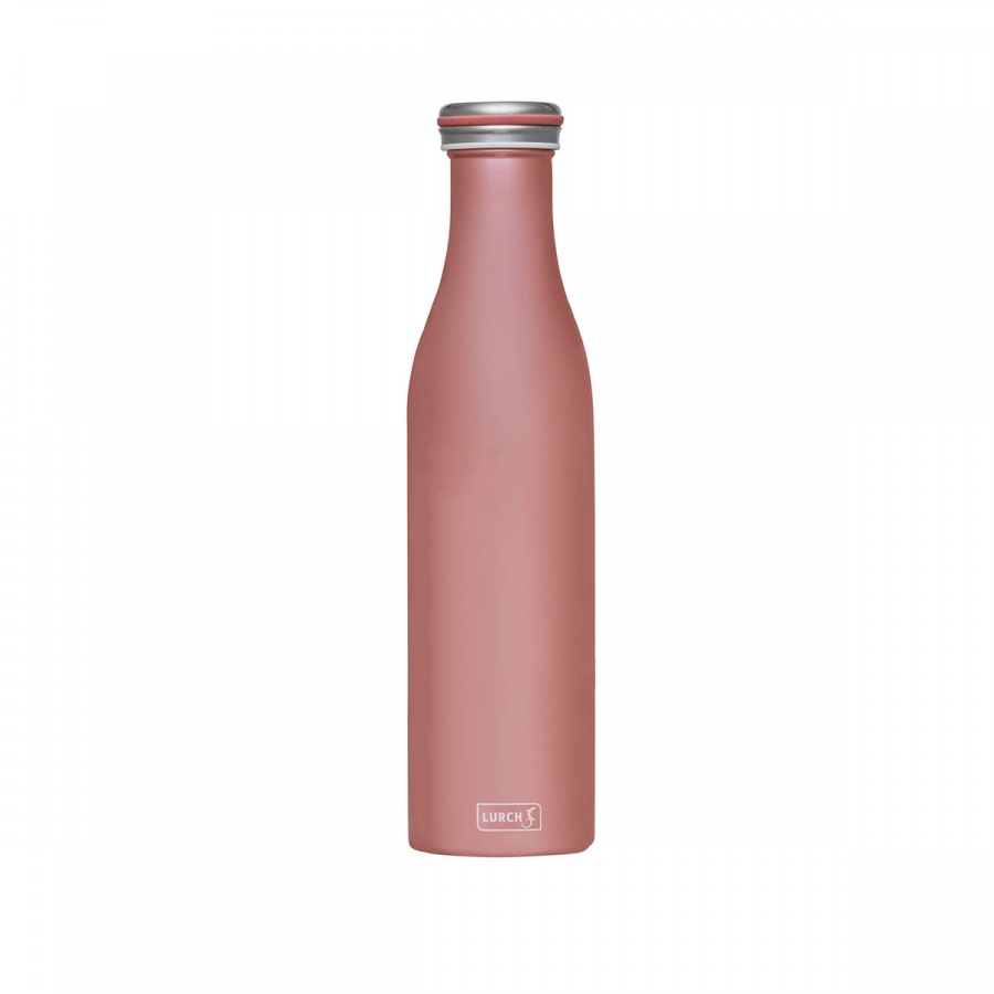 Butelka termiczna 750 ml stalowa, różowe złoto