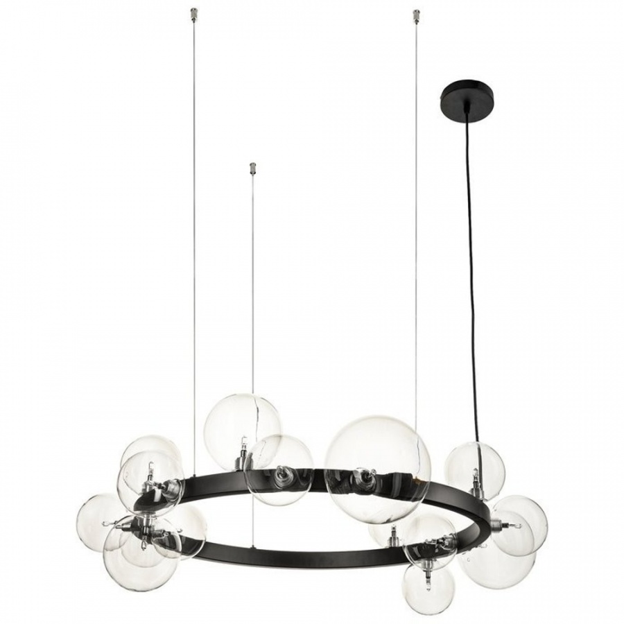 Lampa wisząca orion czarna 85 cm