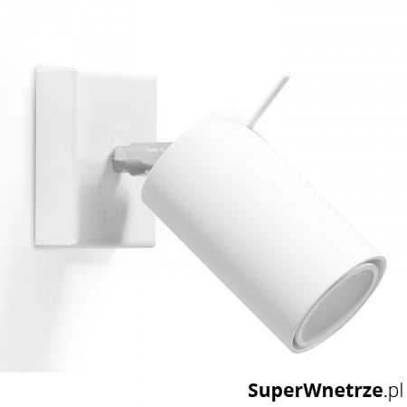 Kinkiet 10x8x15cm Sollux Lighting Ring biały