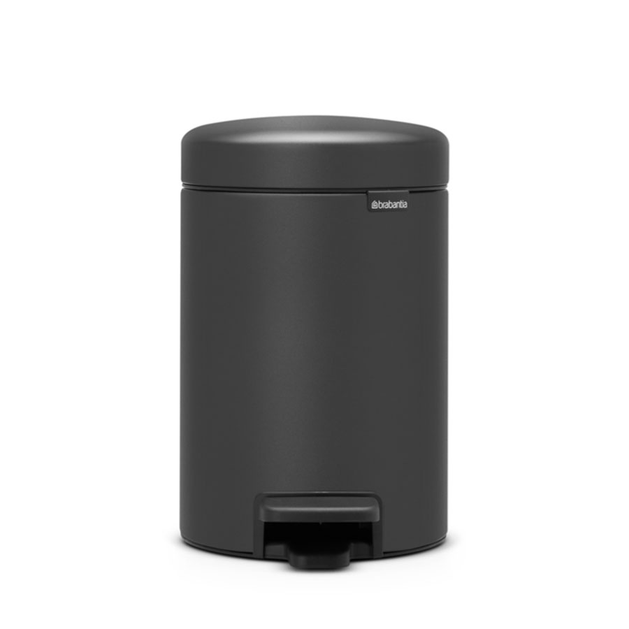 BRABANTIA - NewIcon - kosz pedałowy 3 l - Szary - powłoka mineralna