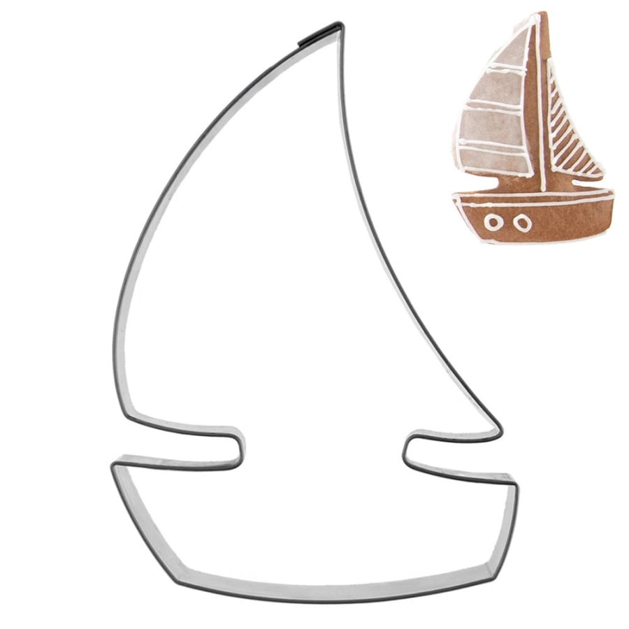 Wykrawacz do ciastek stalowy żaglówka 8,5 cm