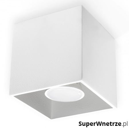 Lampa natynkowa Quad biała