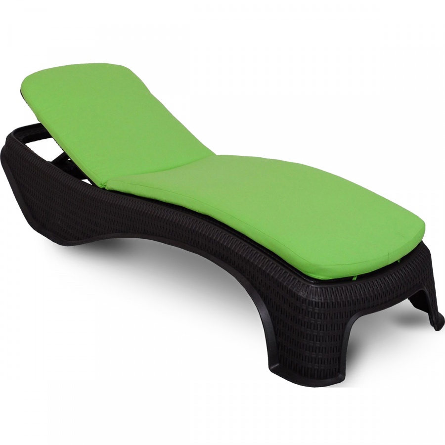 Poduszka na leżankę ogrodową 186x56cm Atlantic Bazkar zielona