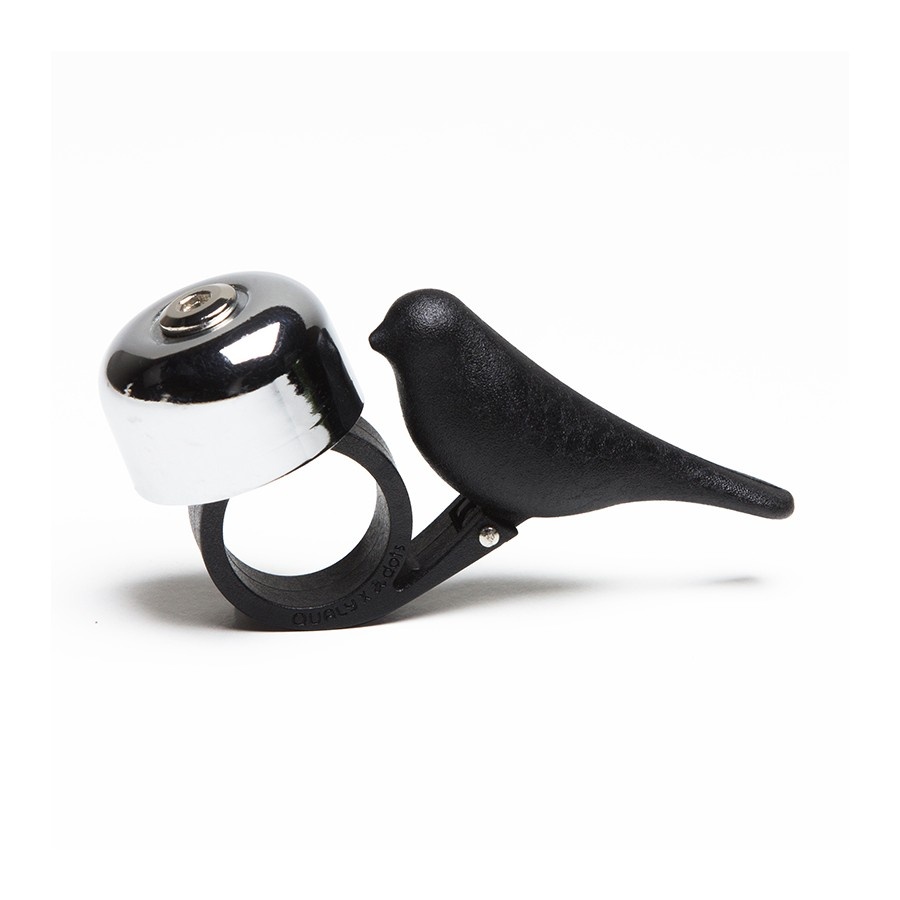 Dzwonek rowerowy Bird czarny QLX20009-BK