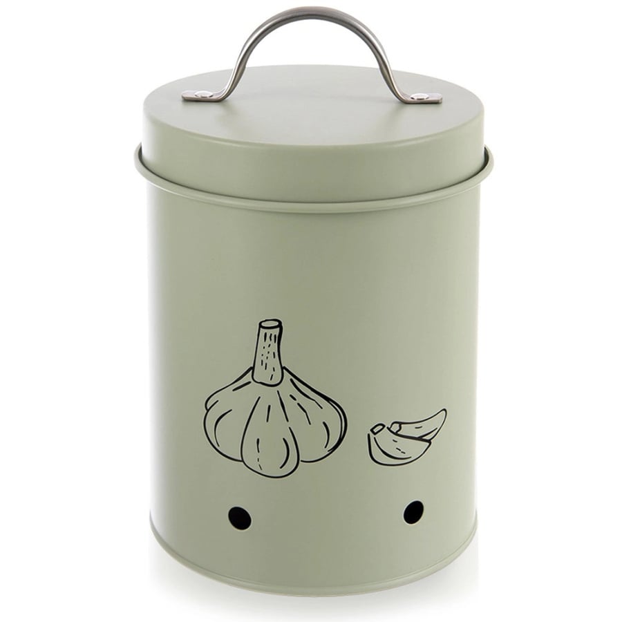 Pojemnik na warzywa i owoce metalowy zielony GREENISH 1,4 l