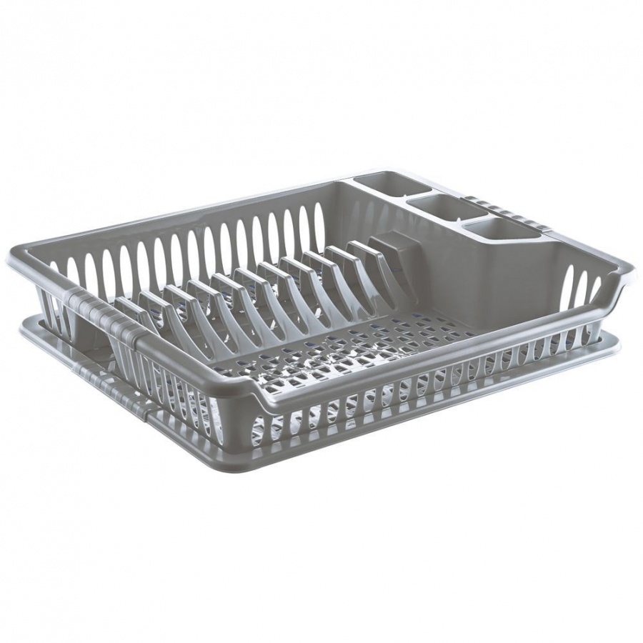 Suszarka na naczynia szara 46x37x8,5 cm
